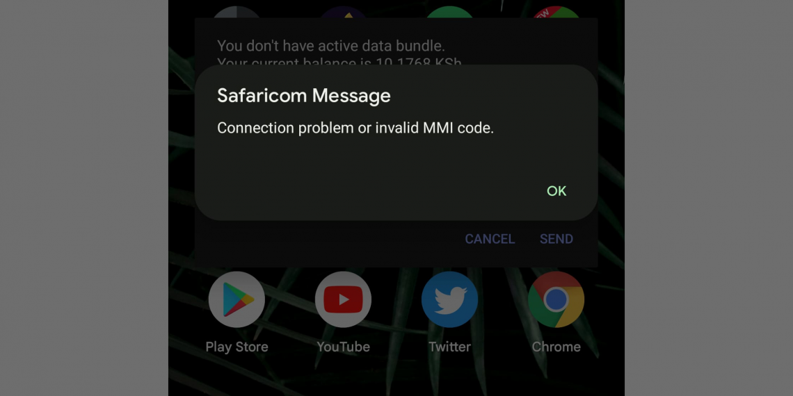 Connection problem or invalid MMI code