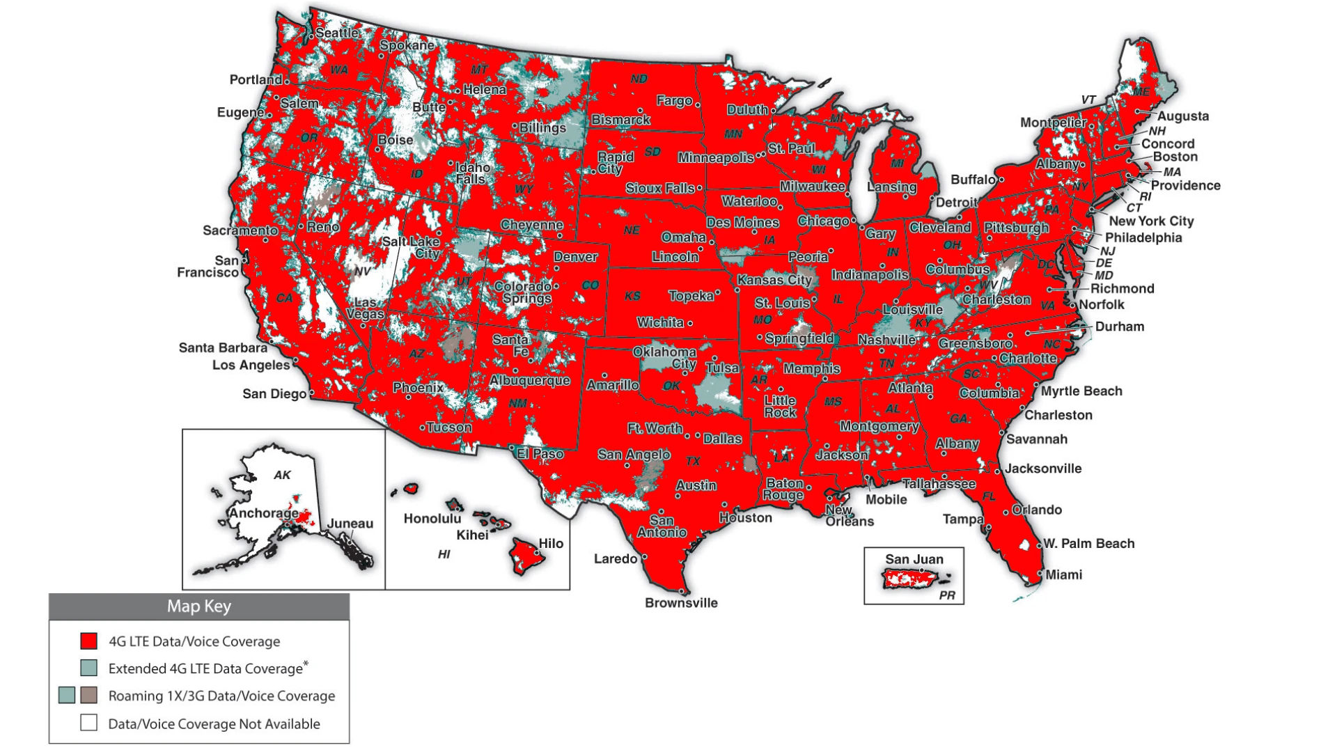 boom! RED Network Coverage Map