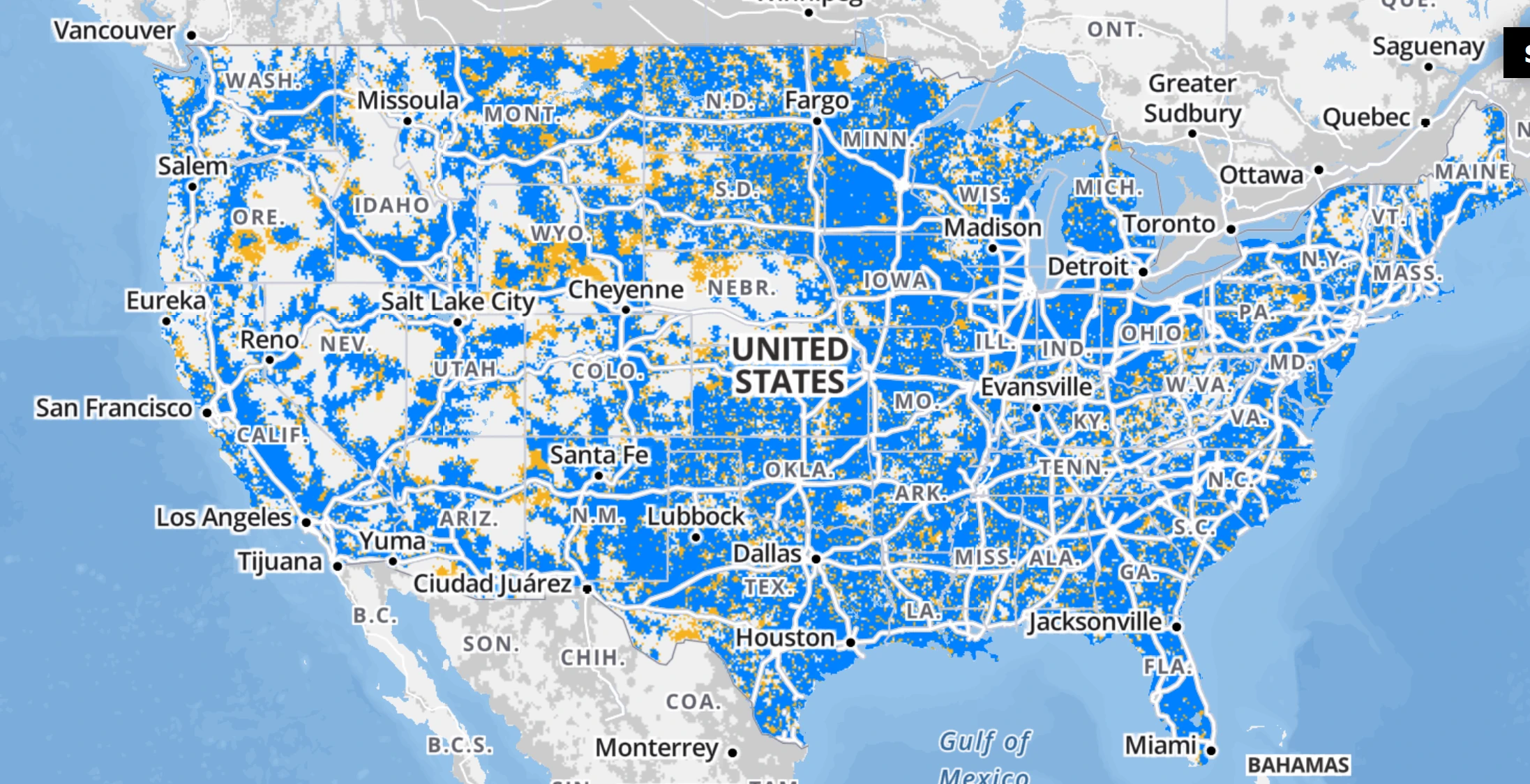 Walmart Family Mobile Coverage Map