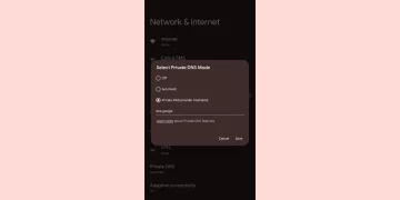 custom DNS on Google Pixel phones