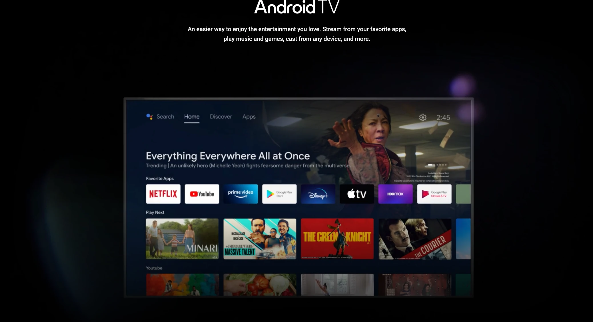 Android TV User Interface